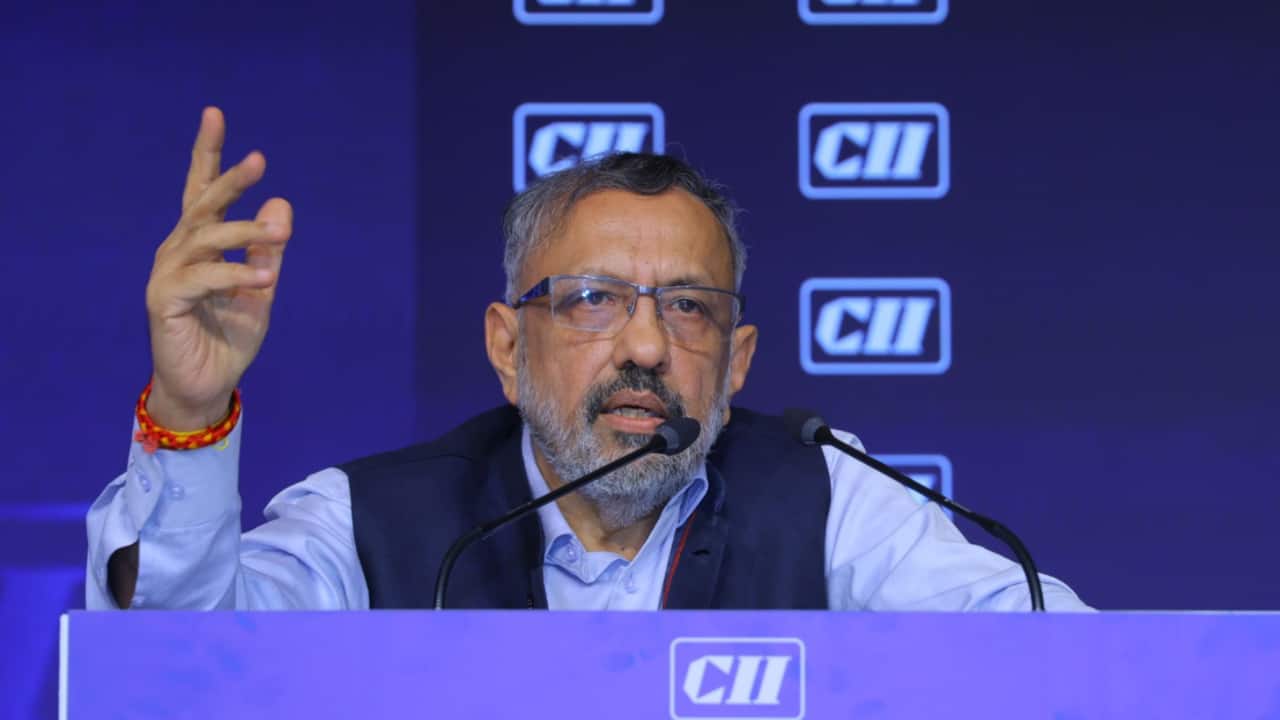 Former Cabinet Secretary Rajiv Gauba speaking on the need for stronger regulation and market reforms to enhance India's energy security.